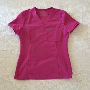 FIGS SMALL electric orchard slim catarina scrub top